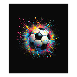 Coola Fotbollsspelare för pojkar, Manar, flickor o Fototryck