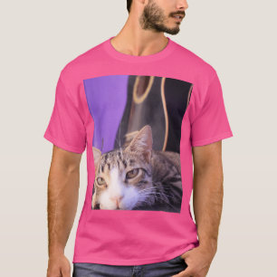 Coola Fotokateter med gitarr för katter med gitarr T Shirt