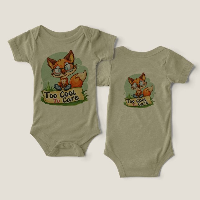 Coola Fox Carefree T Shirt (Design fram och bak)