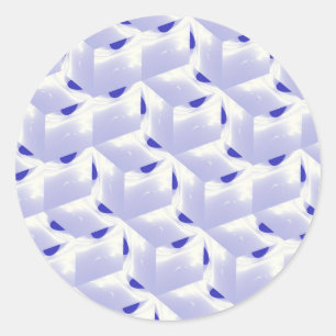 Coola Fractal Stickers Runt Klistermärke