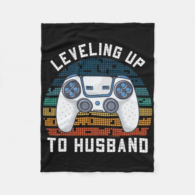 Coola framtida make Engagemang Män Pojkar Brudgum  Fleecefilt (Framsidan)