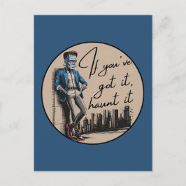 Coola Frankenstein Om du har Har det, Haunt det Helg Vykort