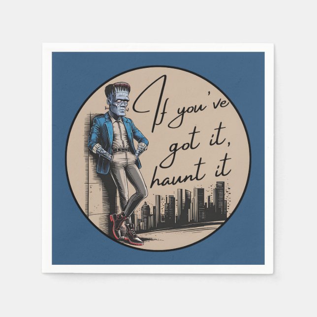 Coola Frankenstein Om du har Har det, Haunt det Pappersservett (Framsidan)