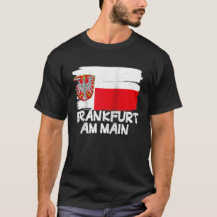 Coola Frankfurt am Main Flagga Raglan Baseball T Shirt