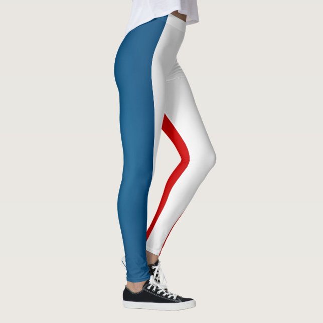 Coola Frankrike Flagga Mode Leggings (Höger)