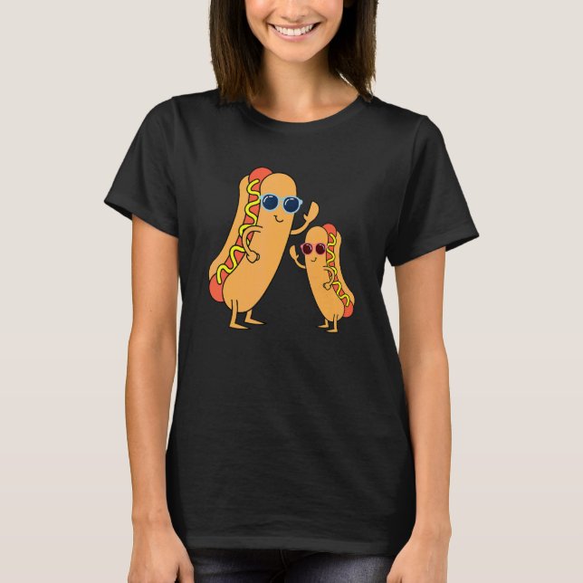 Coola Franks Sausages Weiner Fast Food Sunglass H T Shirt (Framsida)