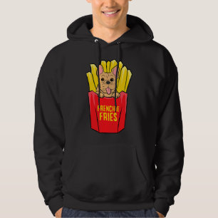 Coola Fransk Bulldog Frenchie Fries Hoodie