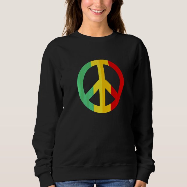 Coola Fredstecken Equality Freedom Hippie T Shirt (Framsida)