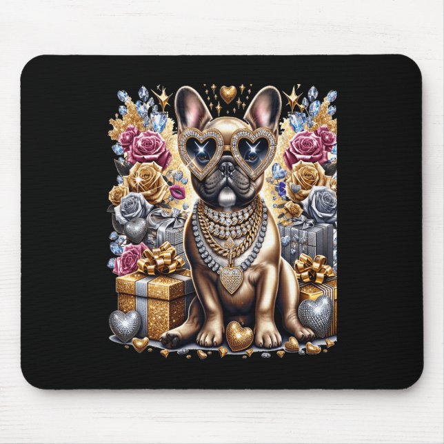 Coola Frenchie Bulldog Kedja Blingeecore Jul  Musmatta (Framsidan)
