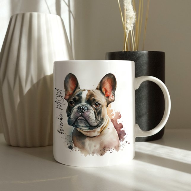 Coola Frenchie Mamma Coffee Mugg (Skapare uppladdad)