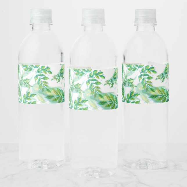 Coola Fresh Tropical Löv Vattenflaskor Etikett (Flaskor)