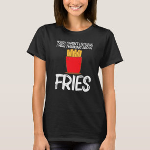 Coola Fries För manar Women Fast Food Dish Snack T Shirt