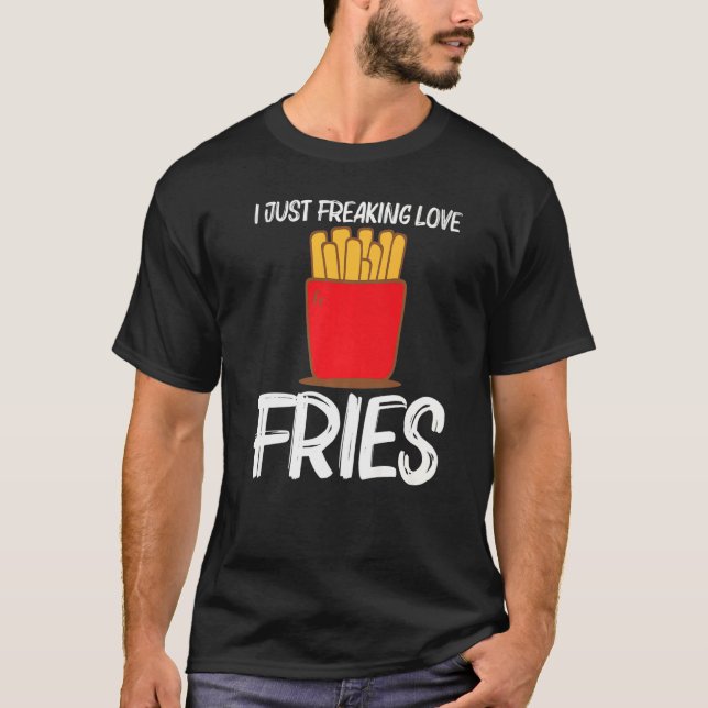 Coola Fries För manar Women Fast Food Dish Snack T Shirt (Framsida)