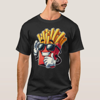 Coola Fries Tecknad Fast Food Sunglasses Cinema gi T Shirt