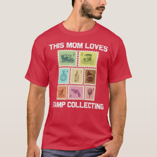 Coola Frimärke för Mamma Mamma Frimärke som samlar T Shirt