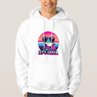 Coola Frog 80-talet Party Vibes Hoodie