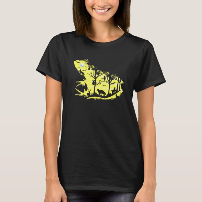 Coola Frog Animals Forest Art T Shirt (Framsida)