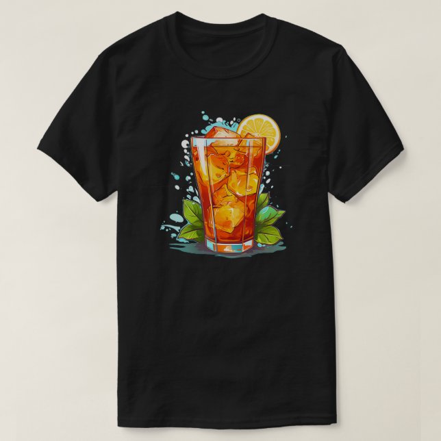 Coola Fruit Ice Tea for soft Drink Älskare T Shirt (Design framsida)