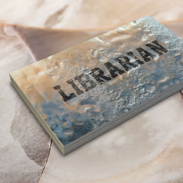 Coola Fryst isbibliotekariskt Affärskort Visitkort (Skapare uppladdad)