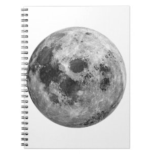 Coola Full Moon Graphic Space Astronomy Science Anteckningsbok
