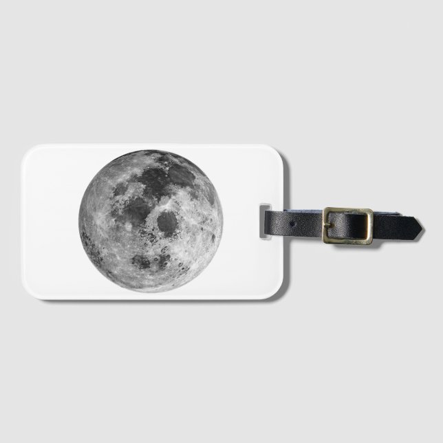 Coola Full Moon Graphic Space Astronomy Science Bagagebricka (Framsida horisontal)