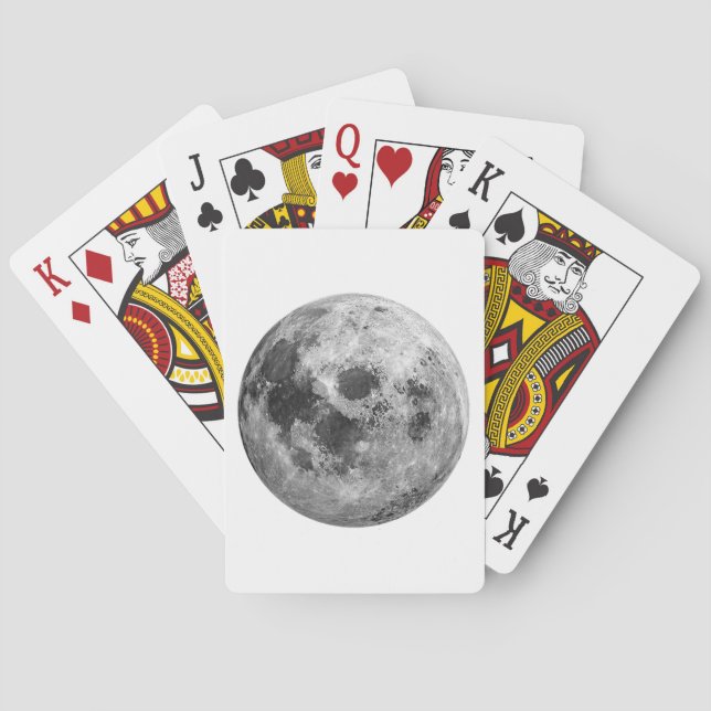 Coola Full Moon Graphic Space Astronomy Science Casinokort (Baksidan)