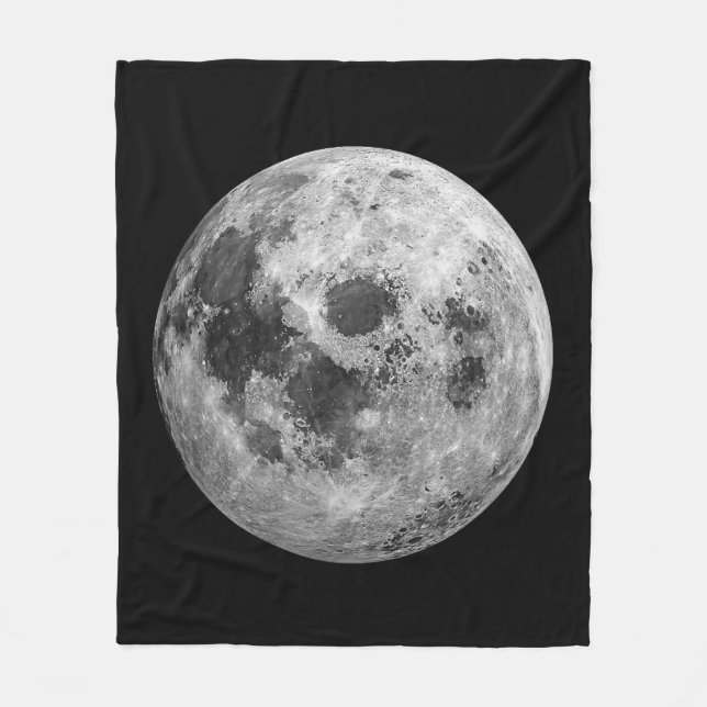 Coola Full Moon Graphic Space Astronomy Science Fleecefilt (Framsidan)