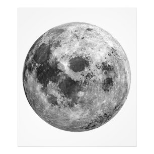 Coola Full Moon Graphic Space Astronomy Science Fototryck