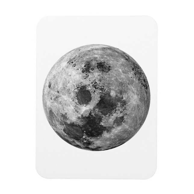 Coola Full Moon Graphic Space Astronomy Science Magnet (Vertikal)