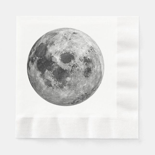 Coola Full Moon Graphic Space Astronomy Science Pappersservett (Framsidan)