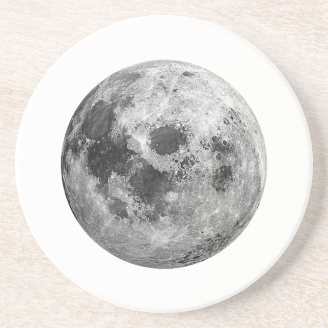 Coola Full Moon Graphic Space Astronomy Science Underlägg (Framsidan)