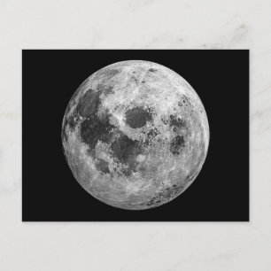 Coola Full Moon Graphic Space Astronomy Science Vykort