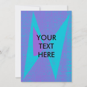 Coola Funky - Abstrakt Raster Zine Stil Blank Card Julkort