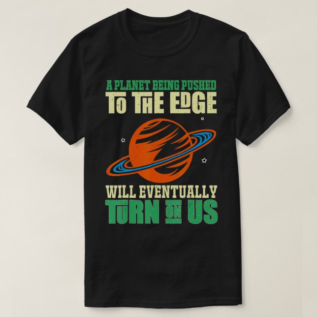 Coola Funny Astronomy Space Planet Retro Science E T Shirt (Design framsida)