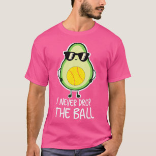 Coola Funny Avocado Softball Älskare T Shirt