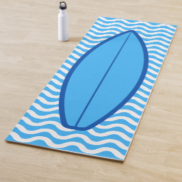 Coola Funny Blue Vågar Surfing Yoga Mat