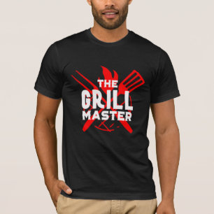 Coola Funny Grill Master BBQ Älskare Black T Shirt