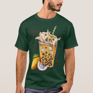 Coola Funny Ice Bubble Tea Mango & Coconut Graphic T Shirt