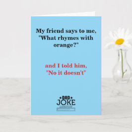 Coola Funny Pappa Joke Kort