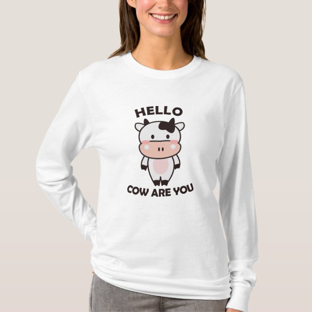 Coola Funny Pun Farm Cute Animals Kids T Shirt (Framsida)