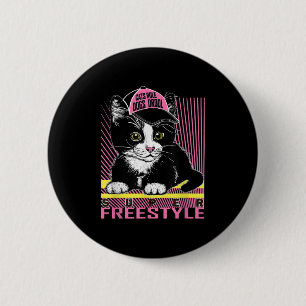 Coola Funny Sarkastic Cats Memotes Tecknad Grap Knapp