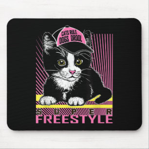 Coola Funny Sarkastic Cats Memotes Tecknad Grap Musmatta