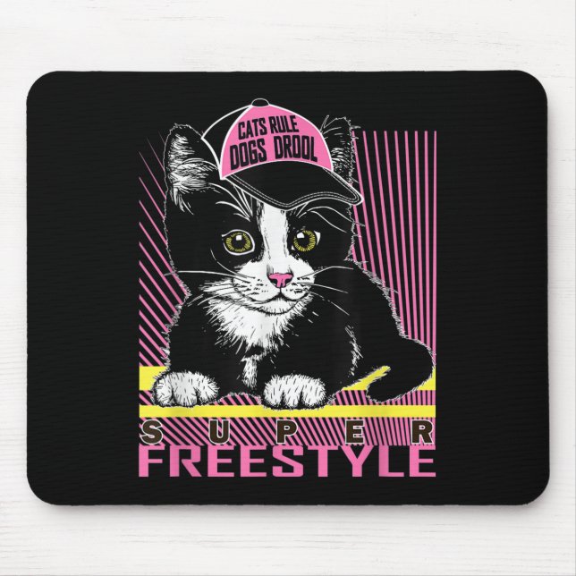 Coola Funny Sarkastic Cats Memotes Tecknad Grap Musmatta (Framsidan)