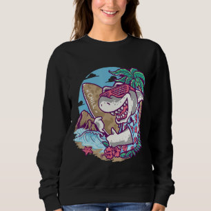 Coola Funny Shark Stil, solglasögon och Redo till T Shirt