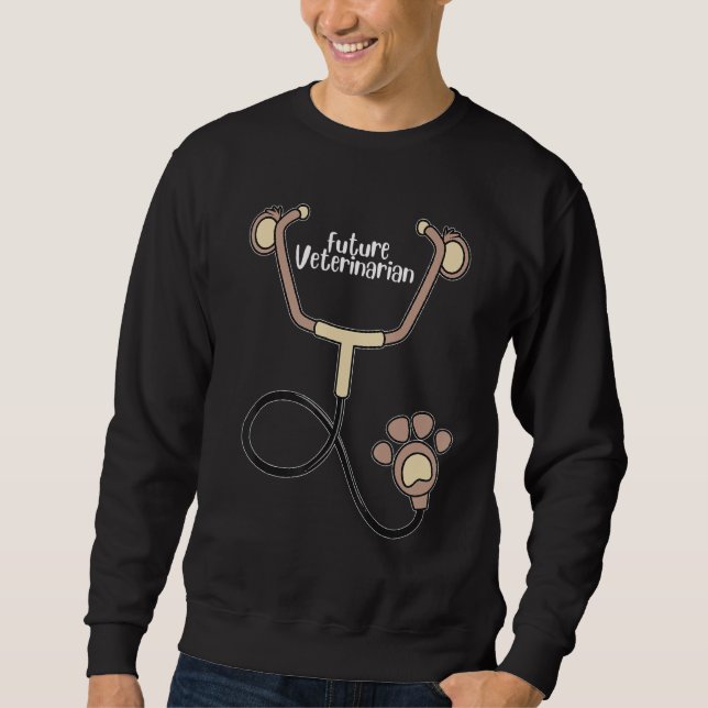 Coola Future Veterinarian Gift Funny Veterinary St Lång Ärmad Tröja (Framsida)