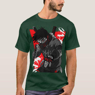 Coola Futuristiska Ninja Steampunk Samurai Mask Kr T Shirt