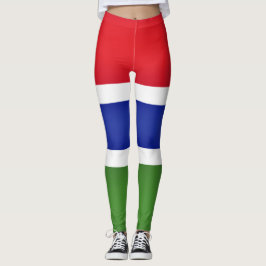 Coola Gambia Flagga Mode Leggings
