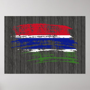 Coola Gambias flagga design Poster