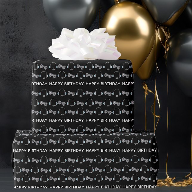 Coola Gamer Birthday Presentpapper (Skapare uppladdad)