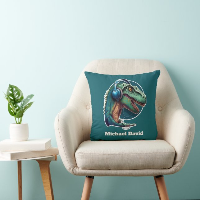 Coola Gamer dinosaur add namn Kudde (Stol)